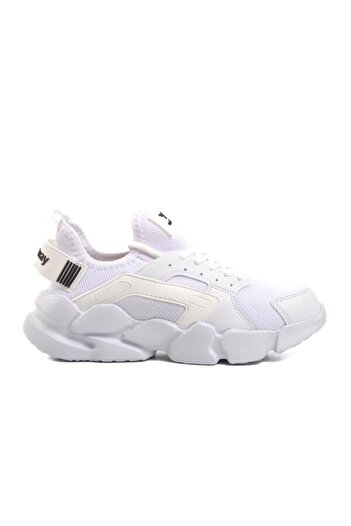 WALKWAY White Mesh Lightweight Unisex Sports Shoes