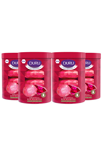Duru Diamonds Series Oriental Red Diamond 16 Pieces Beauty Soap 4x360 gr