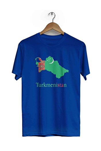 herotasarım Τουρκμενιστάν κοντομάνικο μπλουζάκι - Μοντέλο Bll5000