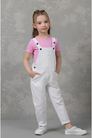 DMB BOYS & GIRLS ÇAREN KİDS -UNİSEX CHILDREN'S JUMPSUIT- 100% Cotton Gabardine Salopet (Body Not Included)