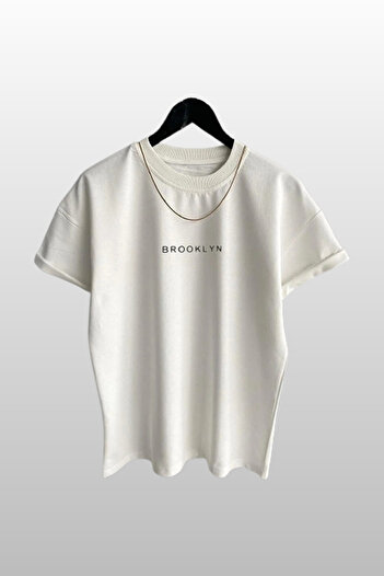 MODAGEN Unisex Brooklyn Printed 2 Pack Black-White T-shirt
