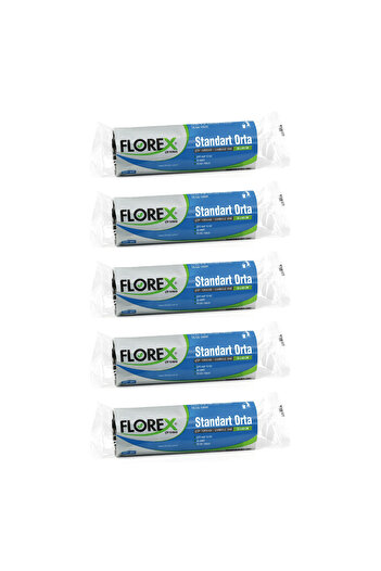 Florex Medium Garbage Bag 100 Pieces 55*60 CM X 5 Packs