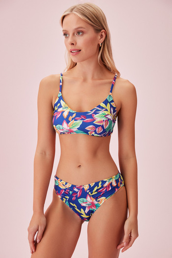 SUWEN Schlichtes Bralette-Bikinioberteil