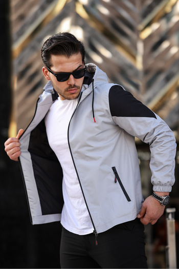 BOYS MANS Ανδρικό τζάκετ Εποχιακό Νερό και Αντιανεμικό Μπουφάν