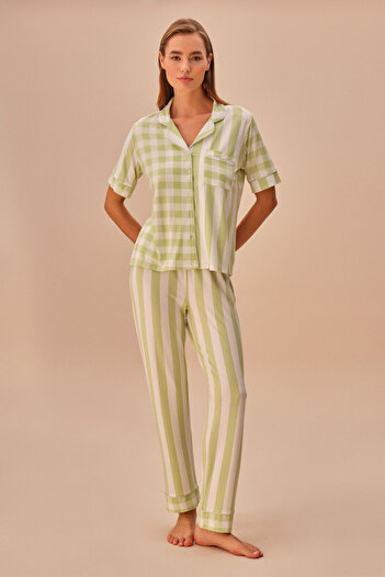 SUWEN Lucia Masculine Pajama Set