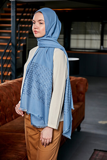 Scarf Şal din bumbac jacquard