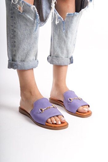 ERNİLA Women's Slippers - Genuine Leather