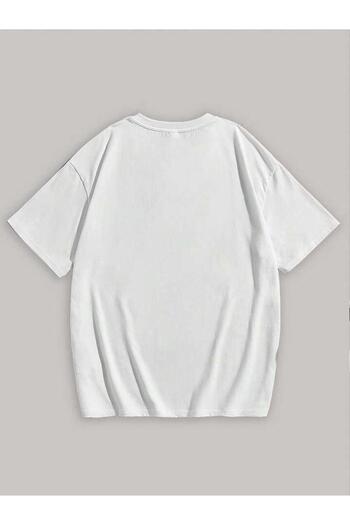 AFROGİYİM Unisex Brooklyn USA Printed Oversize T-shirt