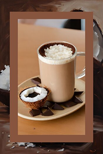 Mim and More Chocolate & Coconut Coffee Çikolata ve Hindistan Cevizi Parçacık Aromalı Kahve Filtre Kahve 200 Gr