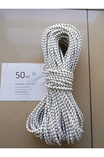 CHARSHI HALAT 6MM 50 mt Bayrak .Branda bağlama , Kamp Ipi ,Tekne Halatı ,Hamak ,Salıncak İpi