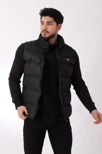 Stilkombin Coat of Arms Carbon Leather Vest PLDP 2959-1-60270