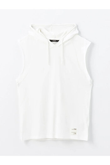LC Waikiki XSIDE Hooded Printed Combed Cotton Men's Sleeveless T-Shirt