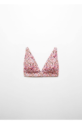 MANGO Woman Triangle Bikini with Flower
