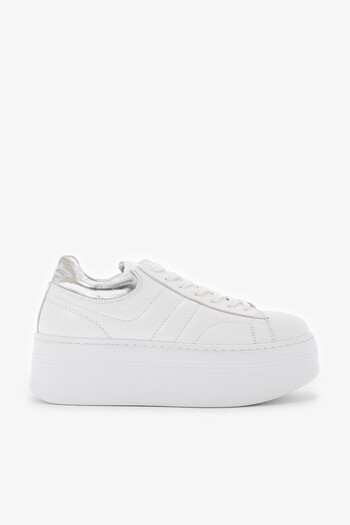 Louis Cardy Jada White Genuine Leather Women's Sneakers
