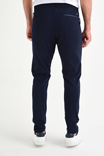 DYNAMO Ανδρικό ύφασμα κατάδυσης με φούτερ Navy Blue Plus Size