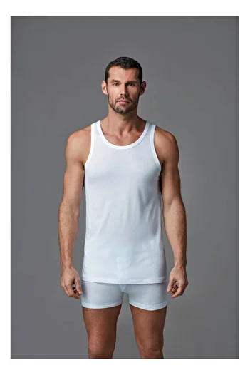Dagi Men's White Micro Modal Undershirt Original D4000