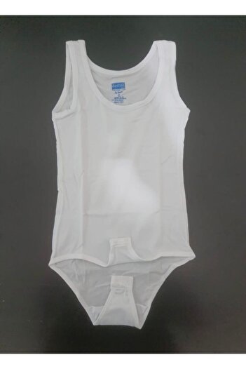 Berrak Thick Strap Children's Body Undershirt with Snaps at the Bottom 2-Piece Cotton