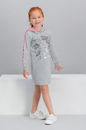 Lola & Bugs Bunny Bugs Bunny Licensed Grimelange Girl's Hooded Dress