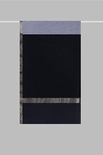 ARMANDA Grey-Black Double Color Silk Shawl