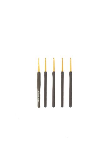 Tulip Balımm Knitting House 5-Piece Mind Black Handle Special Crochet Set