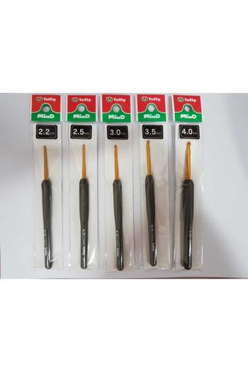 Tulip Balımm Knitting House 5-Piece Mind Black Handle Special Crochet Set