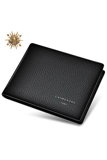 Laorentou Italian Made Genuine Leather Men's Wallet Men's Card Holder
