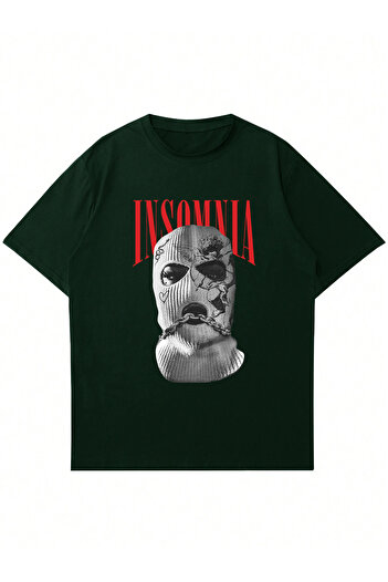 Mad&Calf Μπλουζάκι Unisex Insomnia Mask με στάμπα με λαιμόκοψη
