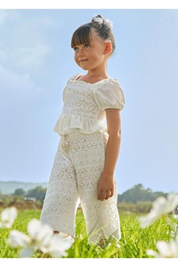MAYORAL Girl's Cream Trousers 03529-035