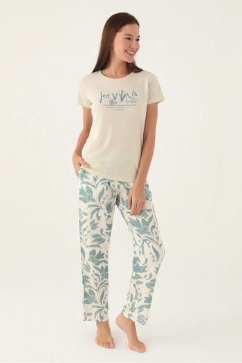 Pierre Cardin New Season Cotton Short Sleeve Women's Pajamas Set V021