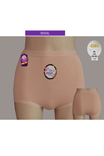 Papatya MODAL FABRIC HIGH WAIST Gathering PANTY (6 PIECES)