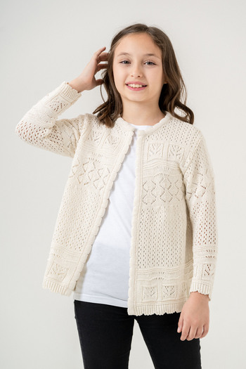 Cloudy Kids Girl's Openwork Summer Cardigan