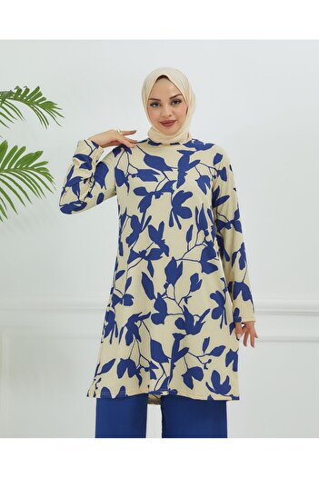 TUTUYA TEXTIL Bürümcük Fabric Leaf Patterned Double Set