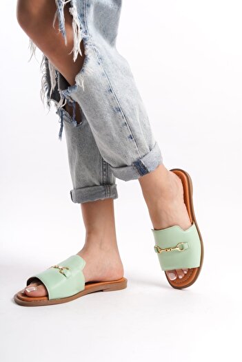 ERNİLA Women's Slippers - Genuine Leather