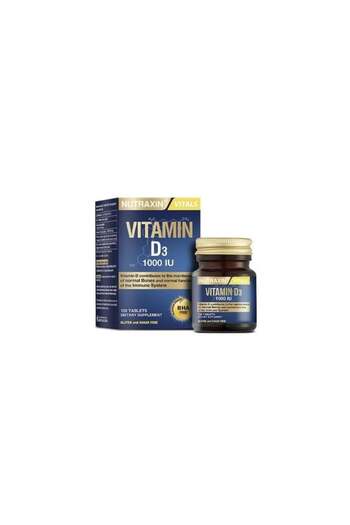 Nutraxin Vitamin D3 120 Tablets +FacialCleanser 100ml - Gift