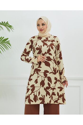 TUTUYA TEXTIL Bürümcük Fabric Leaf Patterned Double Set