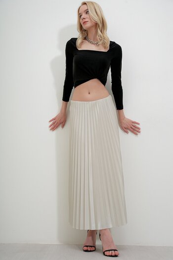 HAKKE Narrow Pleated SKIRT