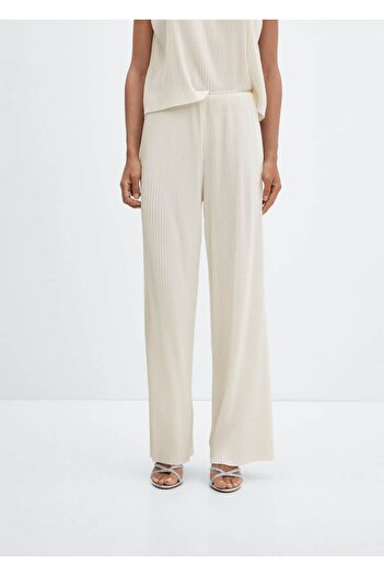 MANGO Woman Pleated wideleg pants