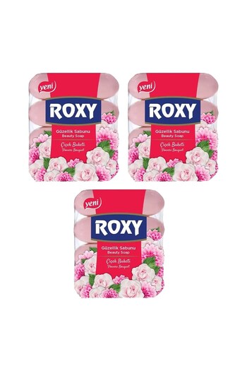 Dalan Roxy Rose Soap Beauty - 4x70 gr x 3 Pieces
