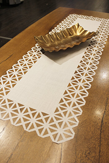 Filamente Custom Laser Cut Runner / White / Custom Design