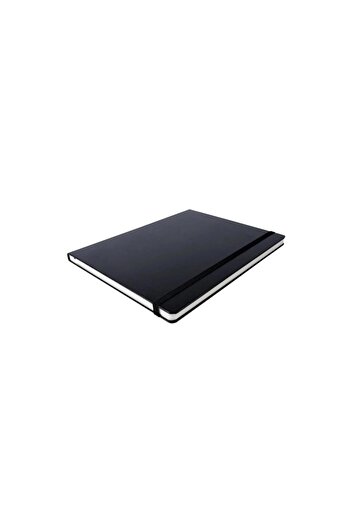 Victoria's Journals Vj Venzi Classic Vegan Leather Hard Covered Lined Notebook 19x25 Cm Black