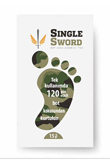 SINGLE SWORD 120 Gün Etkili Ayak Koku Önleyicisi (6 Adet)