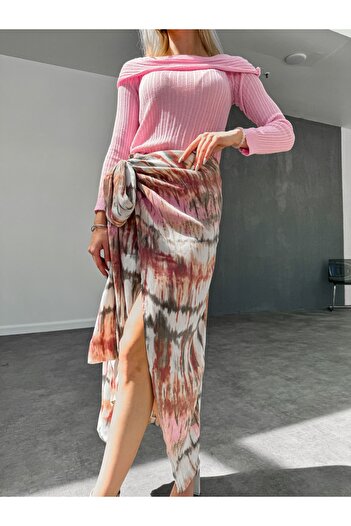 ESRAHELVACI Batik Patterned Wrap Skirt