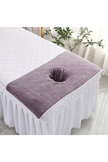 MEŞELİ TEKSTİL Spa Beauty Massage Bedspread Care Perforated Towel Soft Cotton 50x80 Cm