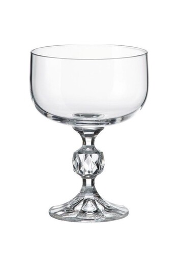 crystalex Bohemia Crystal Pembe Lüster Ayaklı Bardak 6'lı 200cc Dondurmalık Home Ev Ürün Çerezlik Kase