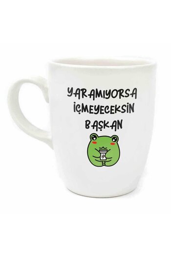 PALTO TASARIM If It Ain't Fail You Won't Drink President Cream Oval Mug - Gift Ceramic Mug