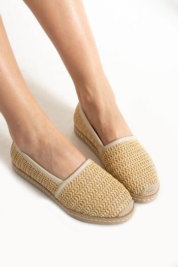 HVZ Exclusive Kadın Hasır Taban Espadril
