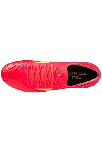 MIZUNO Morelia Neo 4 Beta Elite Erkek Krampon KırmızıSarı