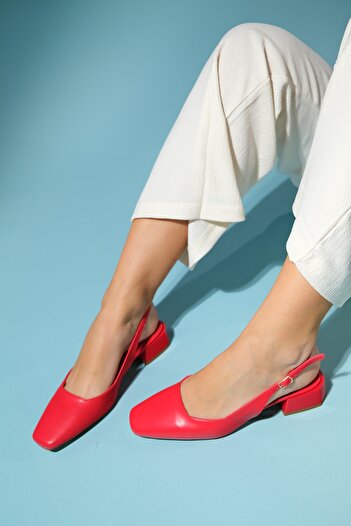LuviShoes STATE Red Skin Women's Heeled Shoes