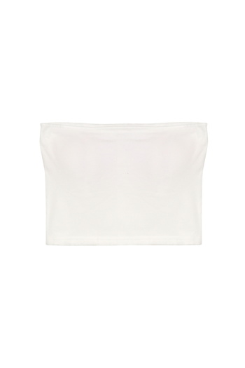 Quzu Basic Bustier Blouse Ecru