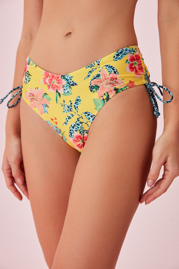 SUWEN Side Gathered Bikini Bottom